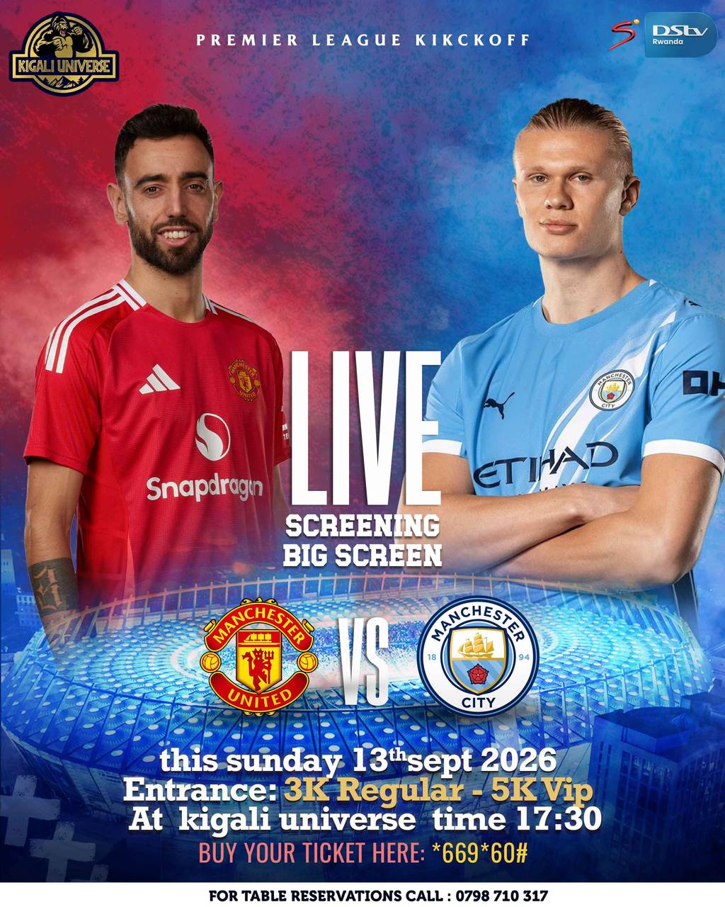 Premier League - Man U vs Man City