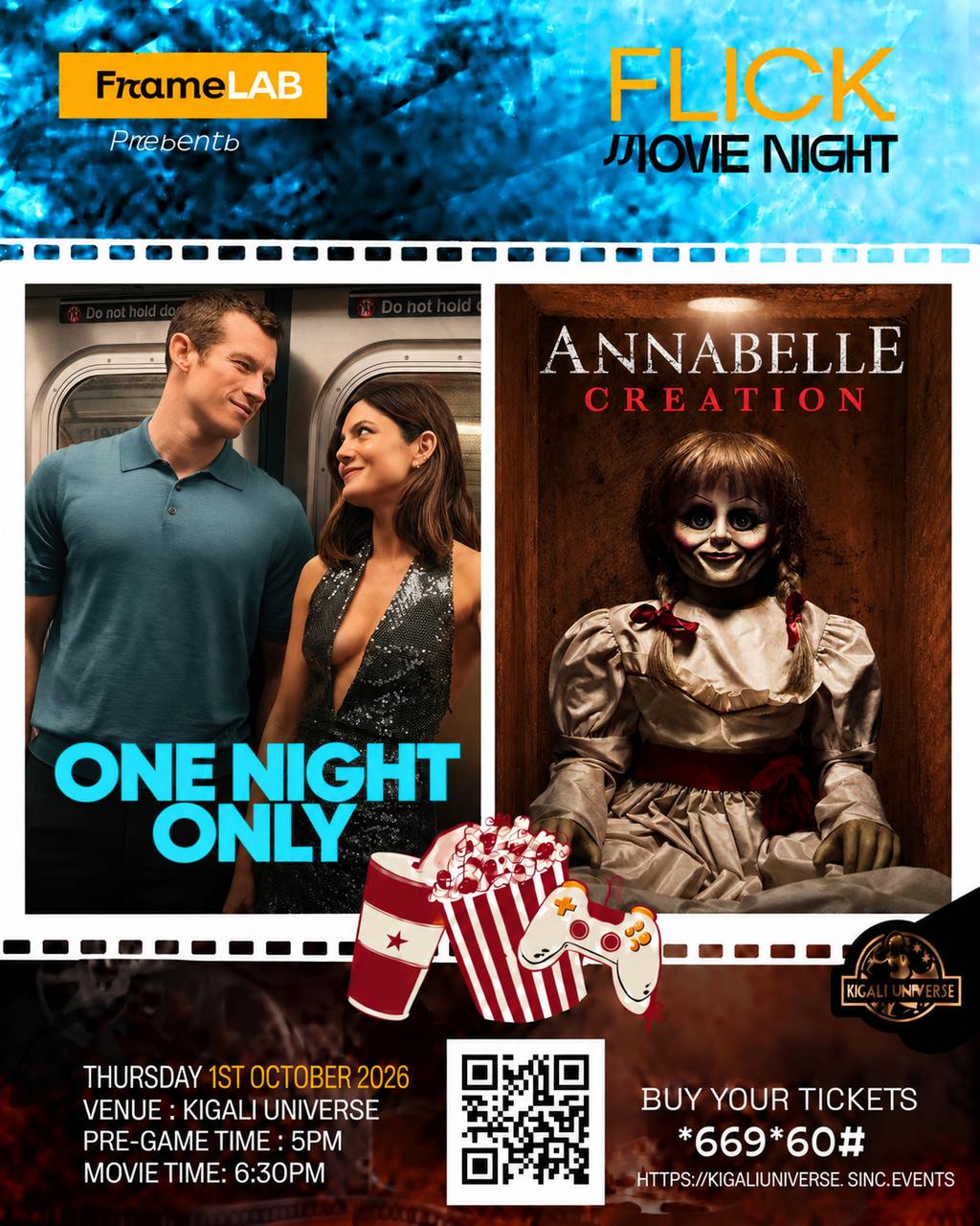 Flick Movie Night - One Night Only & Annabelle