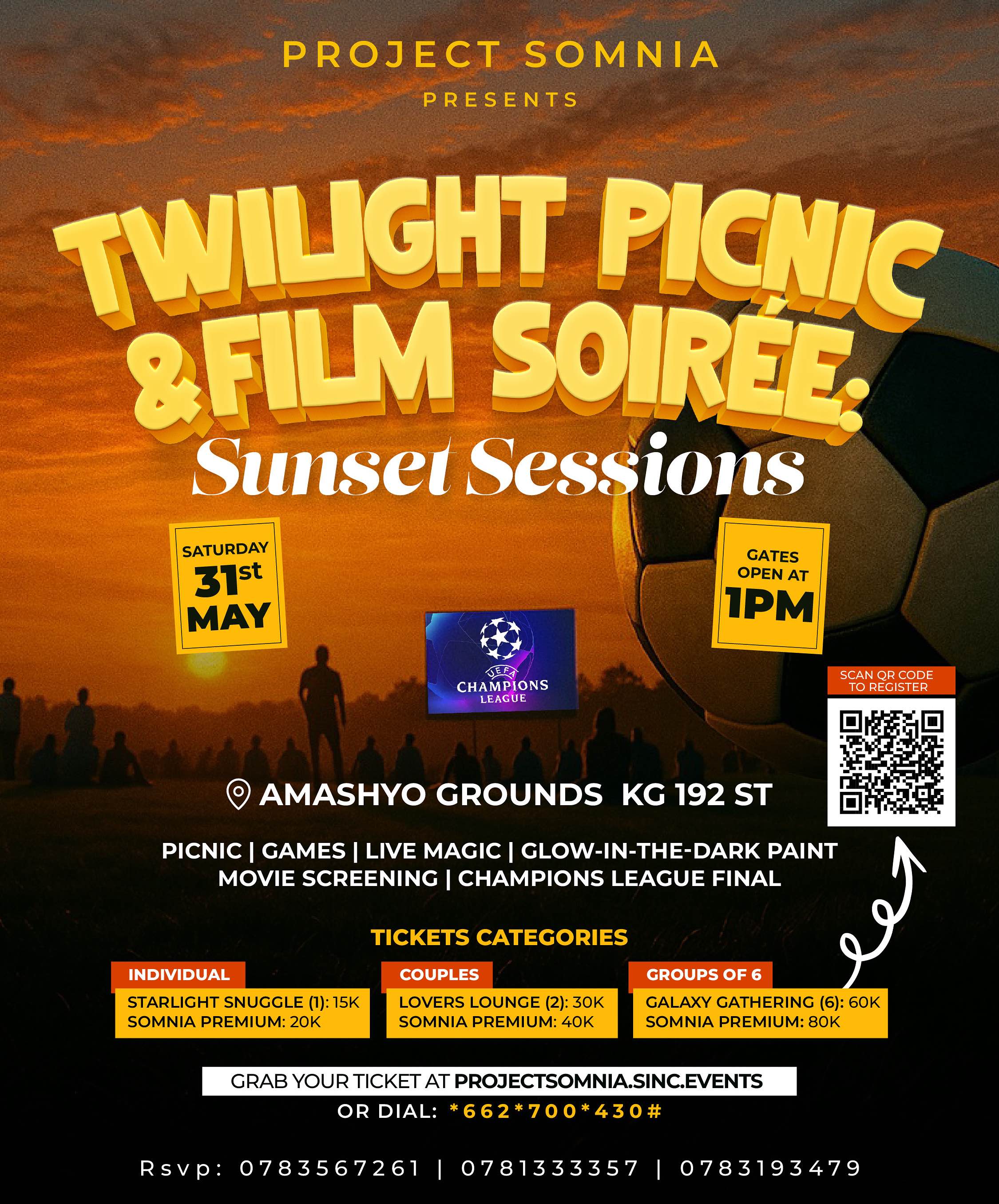 Twilight Picnic & Film Soirée: Sunset Sessions