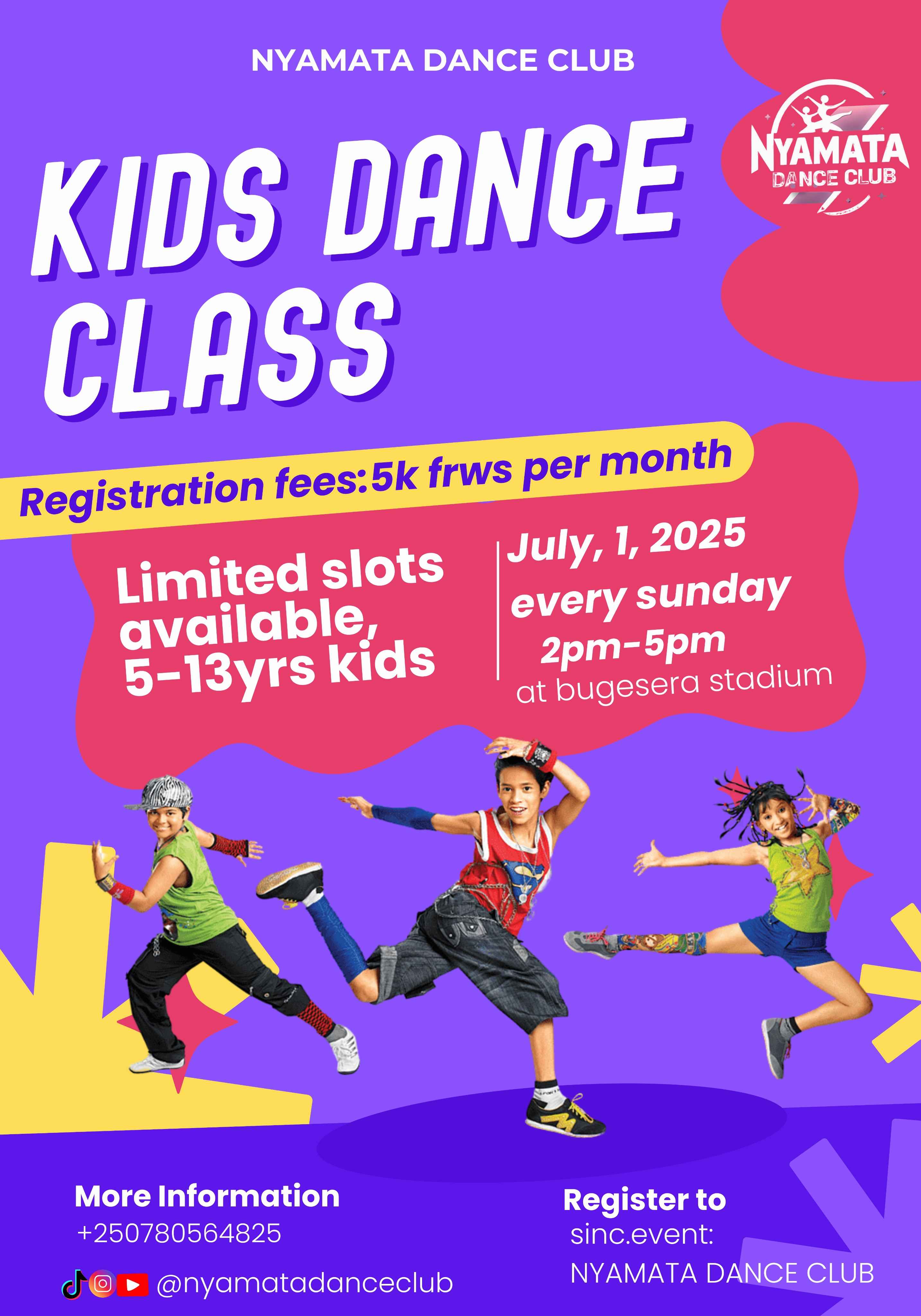 Kids Dance class at Nyamata dance club 