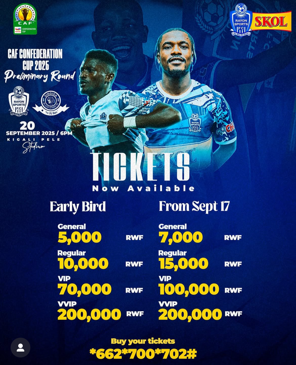Rayon sports Vs Singida