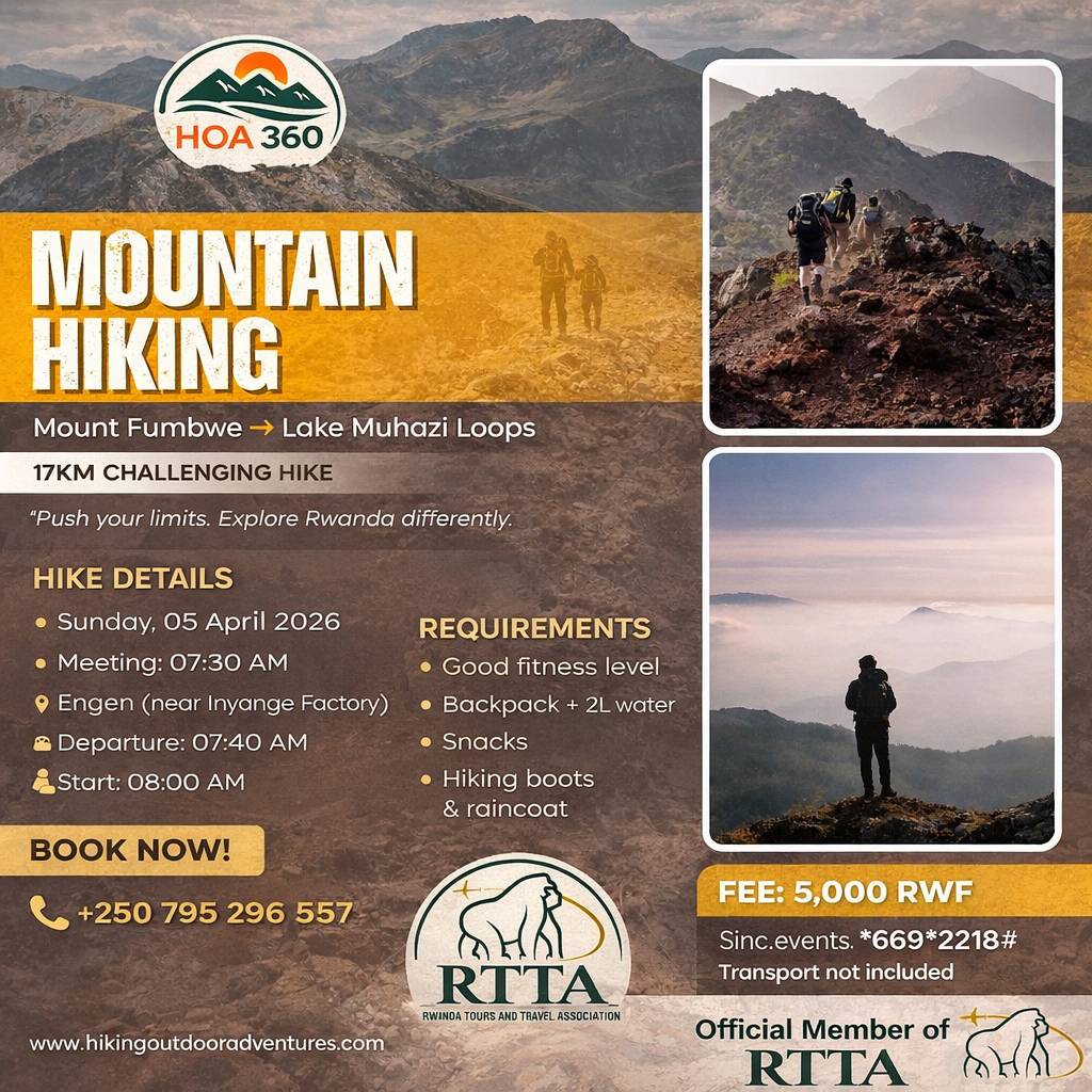 Mount Fumbwe to Lake Muhazi  loops 