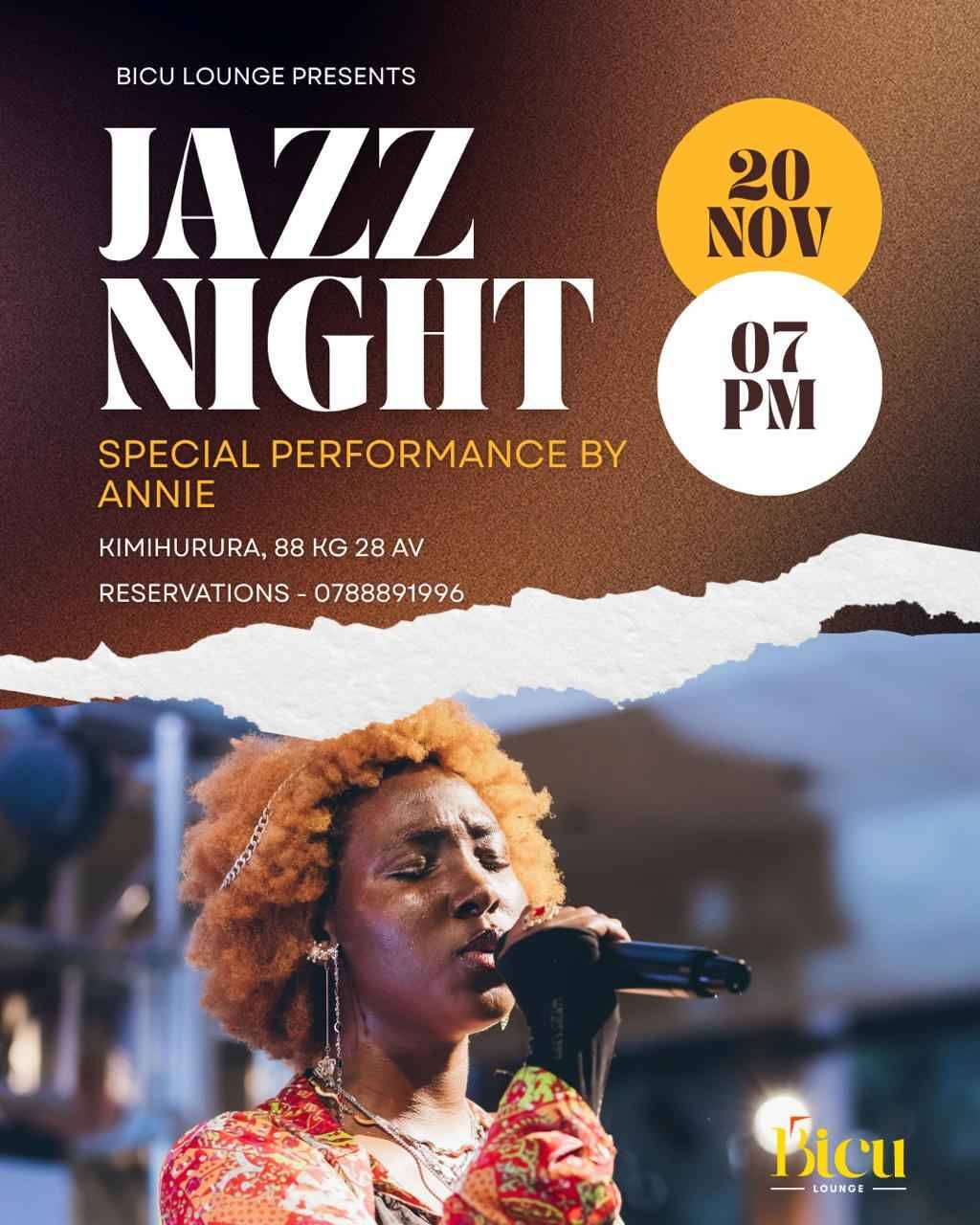 Jazz Night at Bicu Lounge with Annie