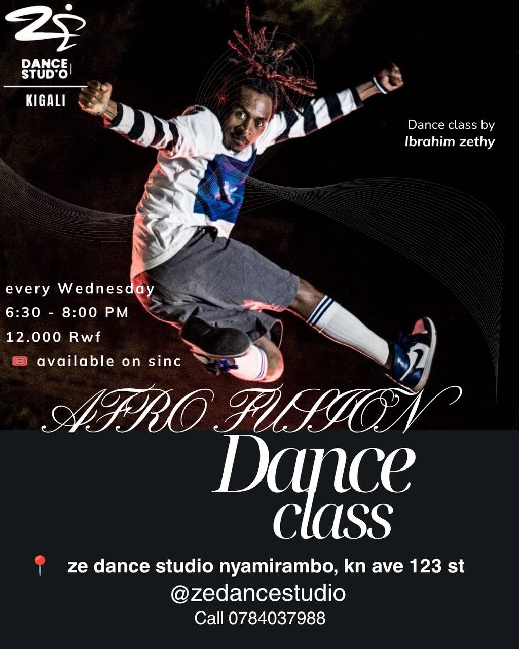 Afro fusion dance class (every Wednesday)