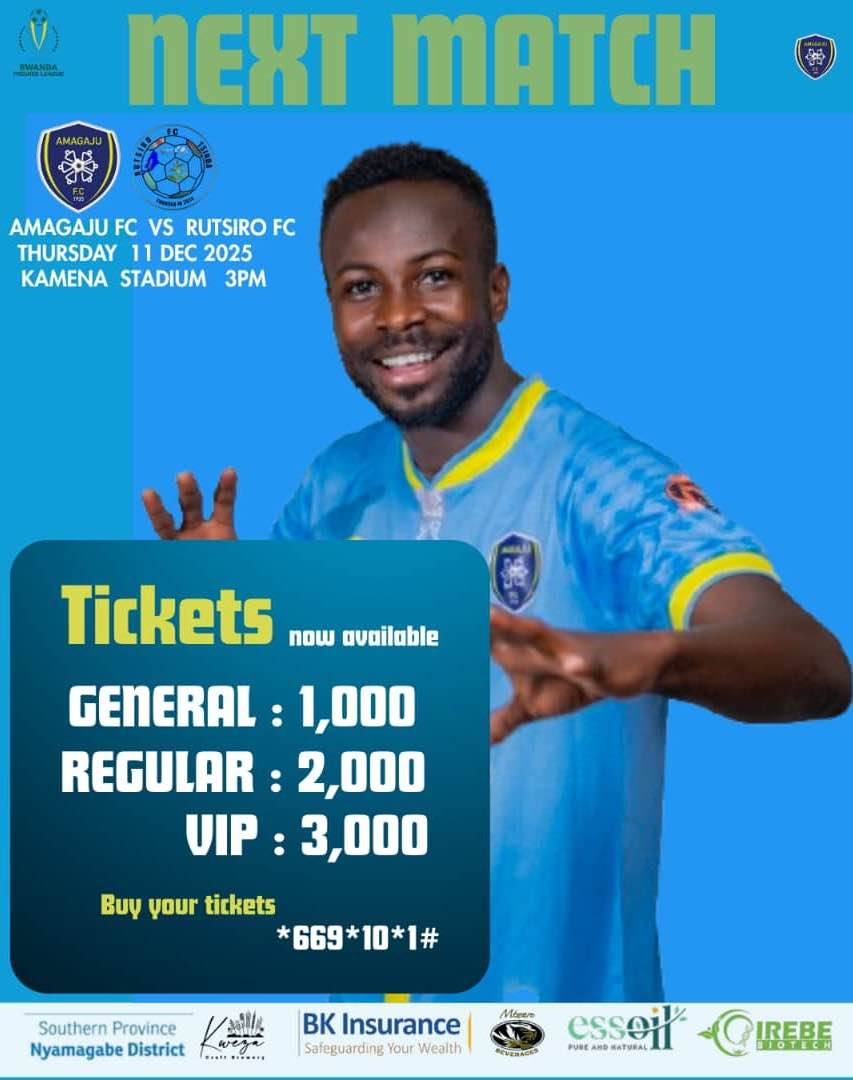 Amagaju Vs Rutsiro fc