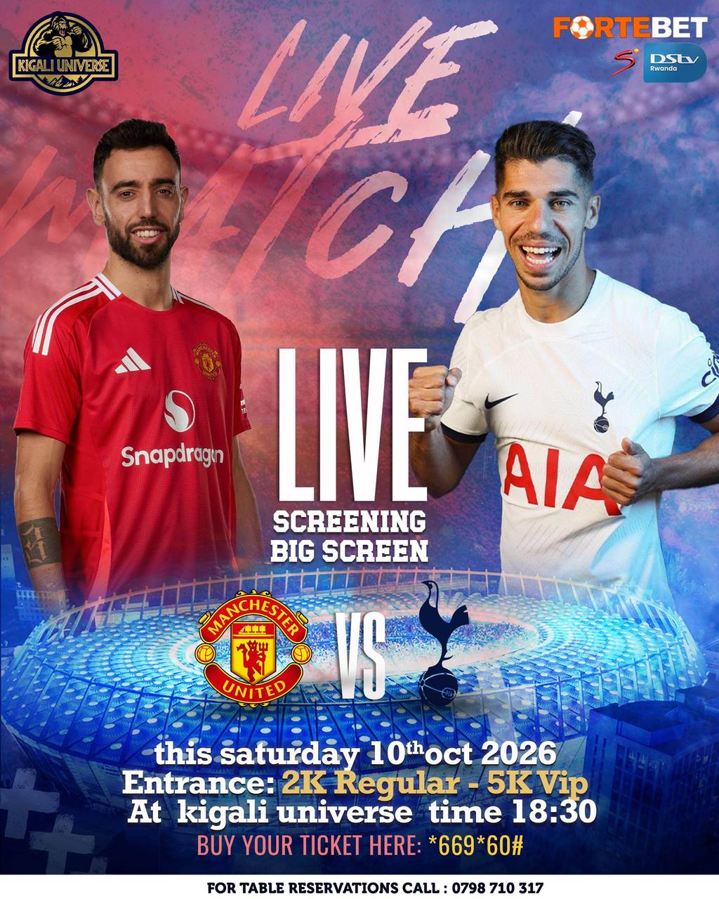 Premier League - Man U vs Tottenham