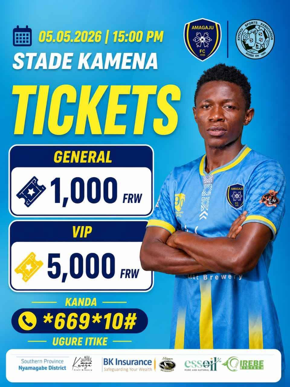 Amagaju FC vs Kiyovu SC