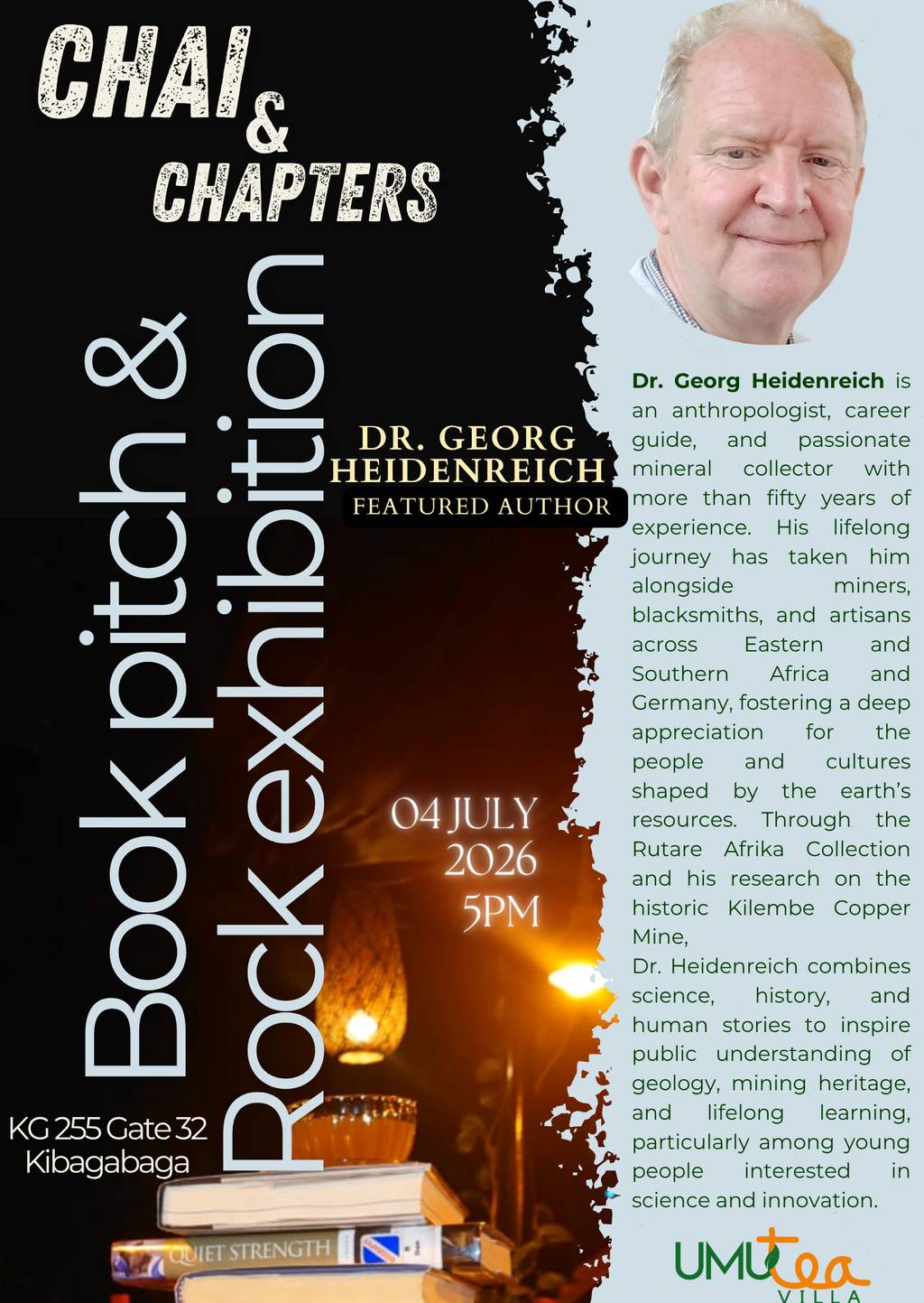 Chai and Chapters - Rock exhibition 