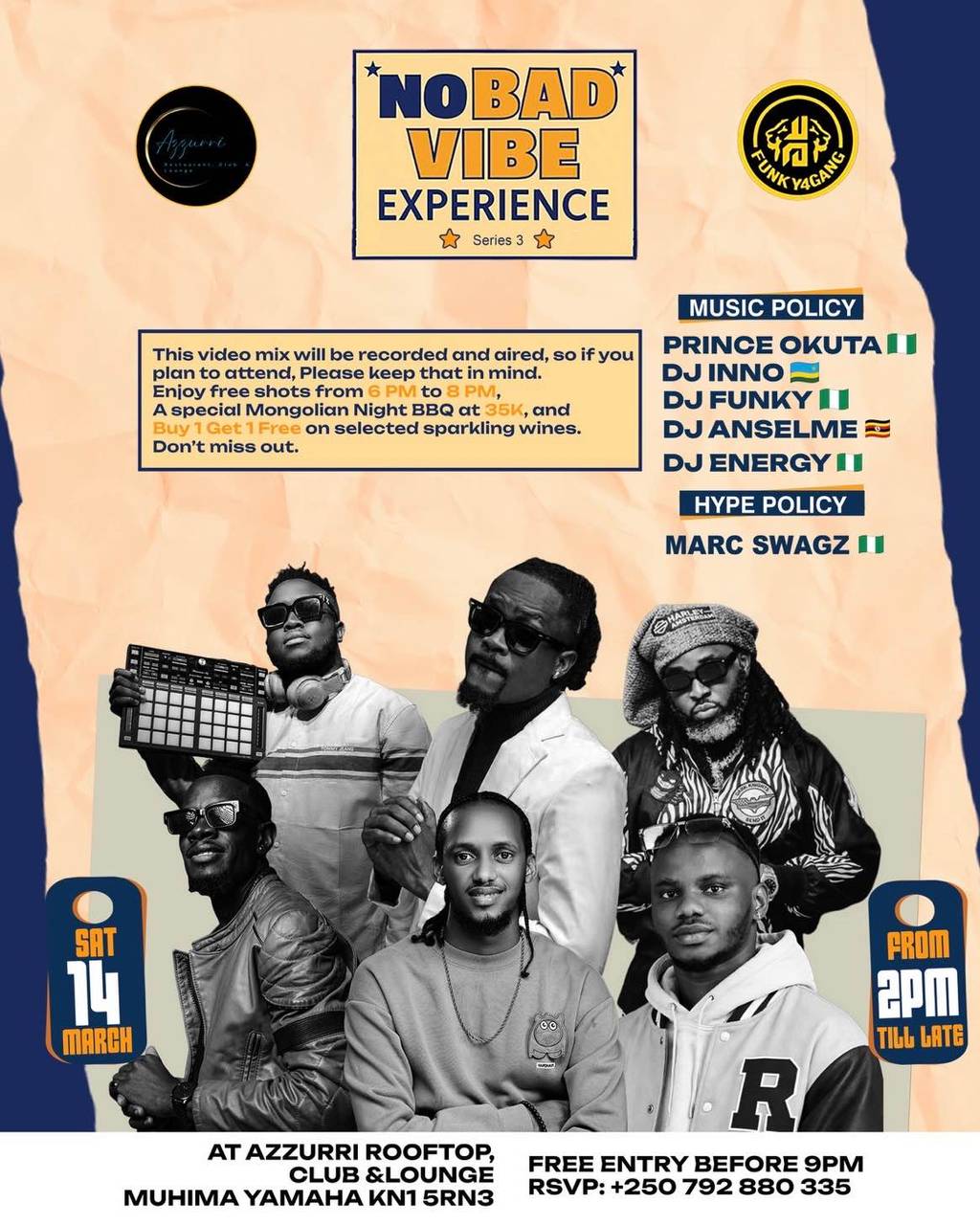 NO BAD VIBES EXPERIENCE *serie3*