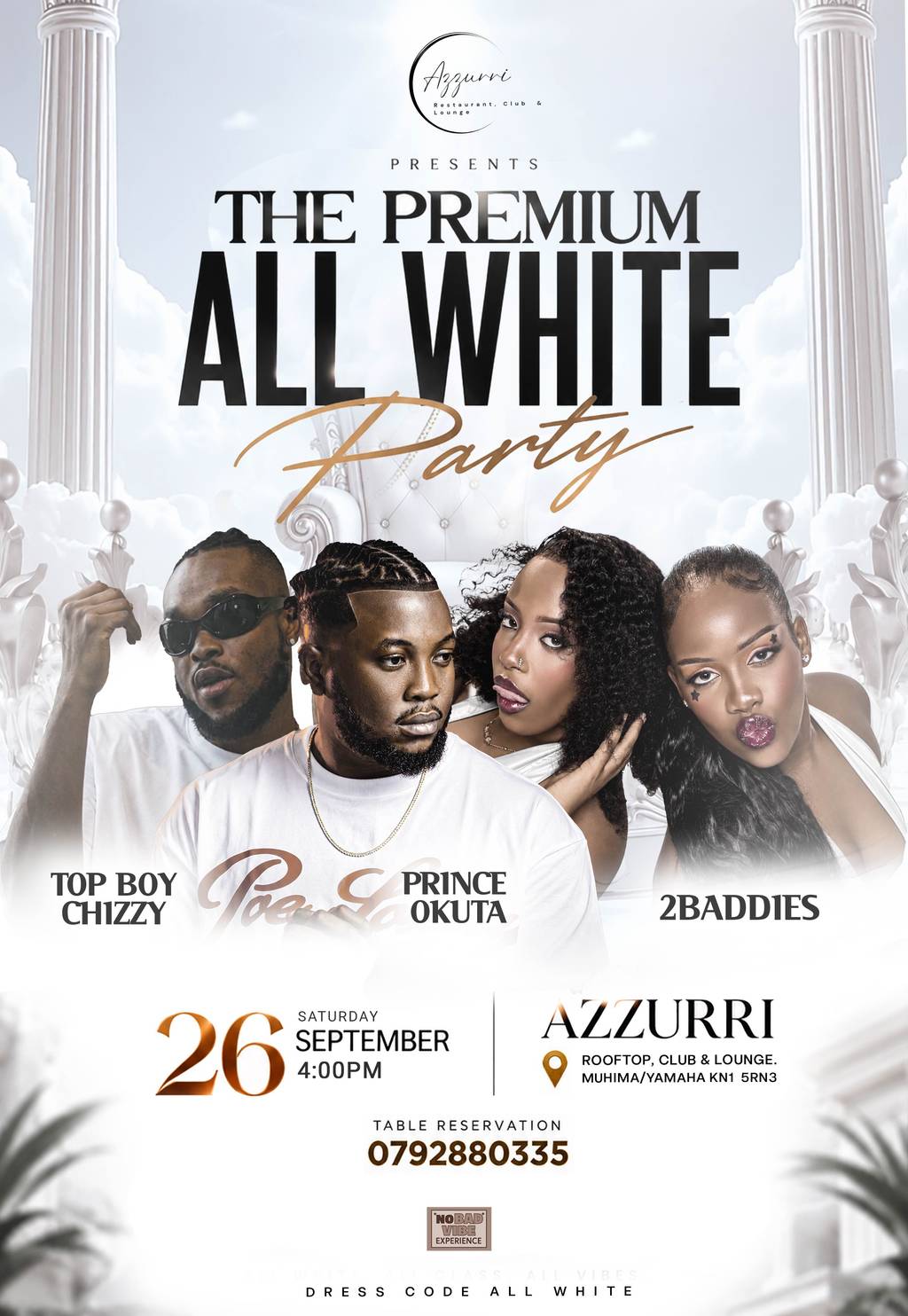 THE PREMIUM ALL WHITE PARTY💃⚪️