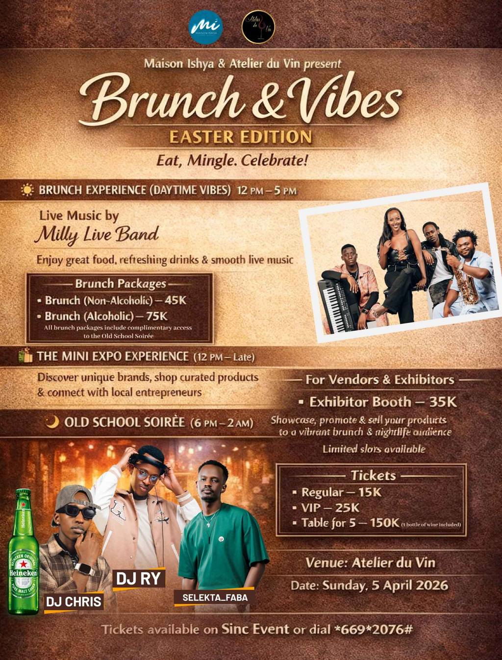 Easter Brunch, Mini Expo & Old School Soirée