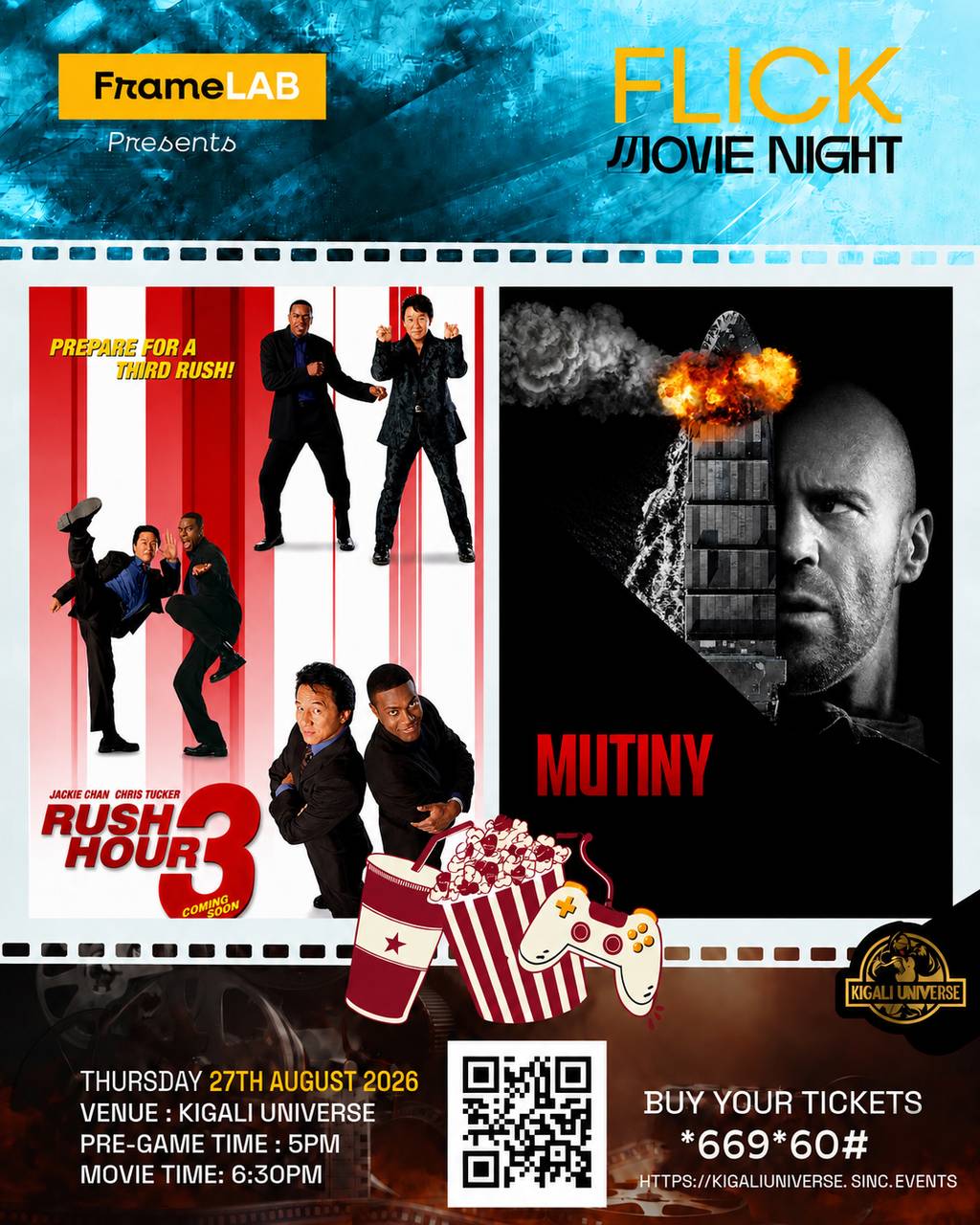 Flick Movie Night - Rush Hour 3 & Mutiny