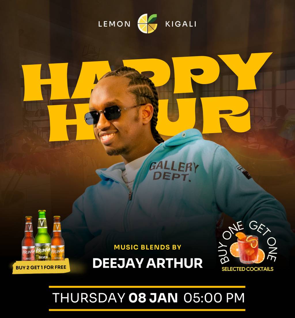 🍹Happy Hour at Lemon Kigali
